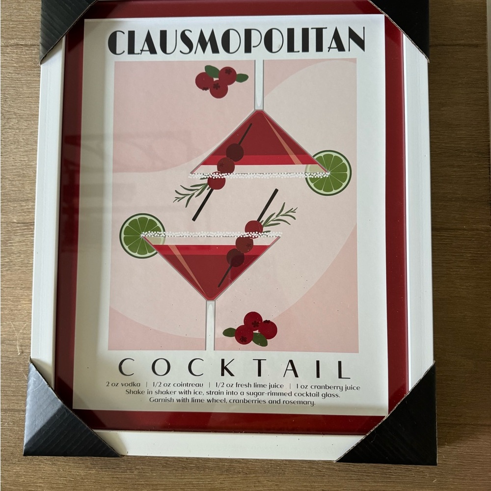 Clausmopolitan Cocktail Wall Art